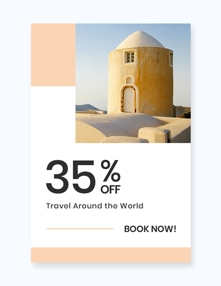 Free Travel Brands Pinterest Pin Template to Edit Online