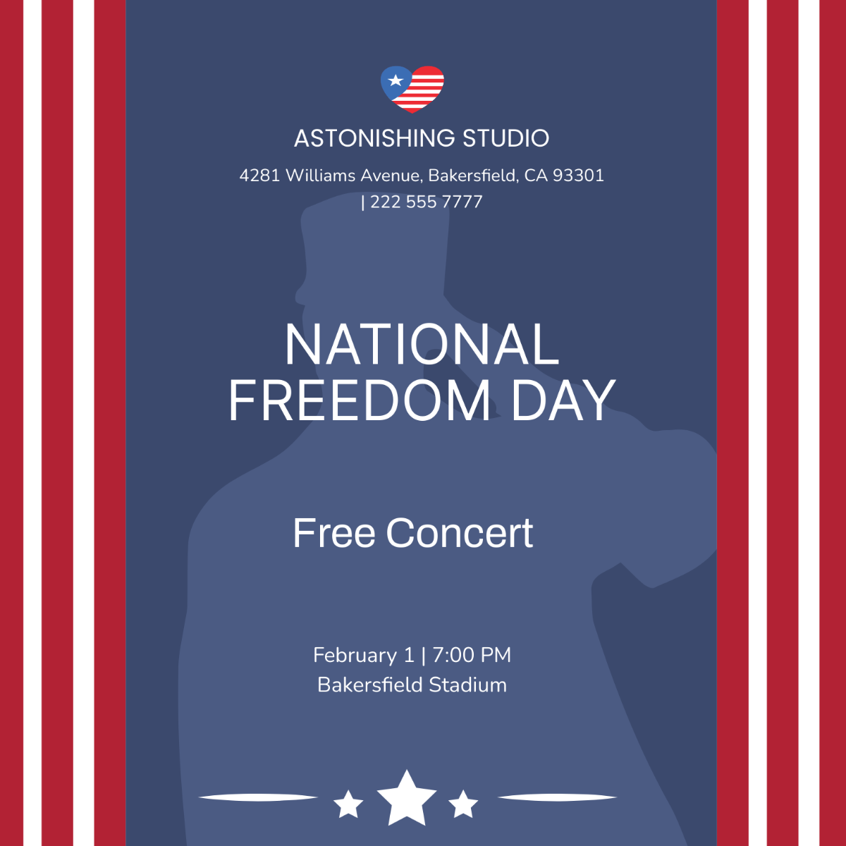 National Freedom Day Flyer Vector