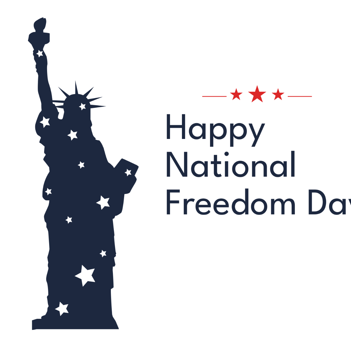 National Freedom Day Vector Template