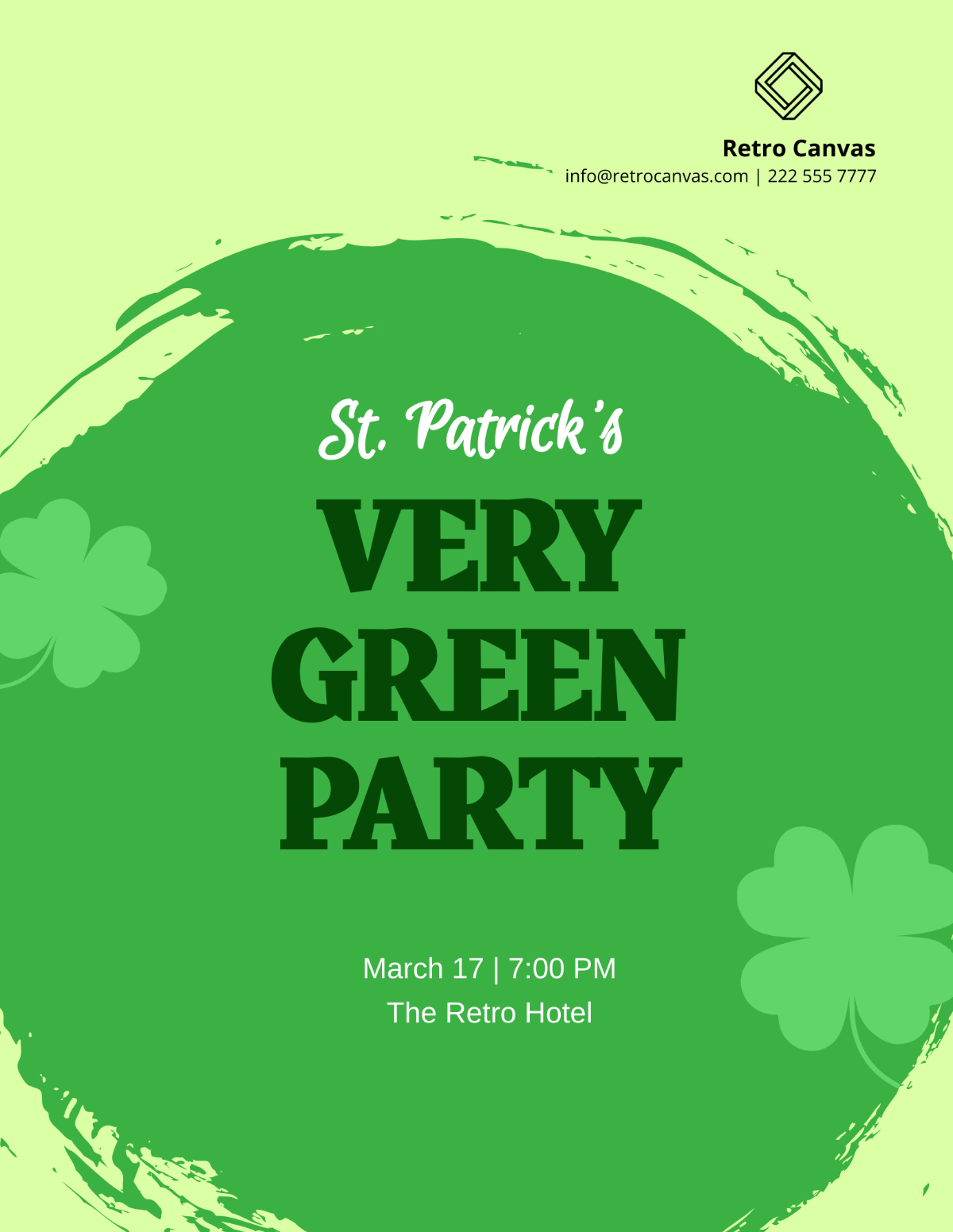 St. Patrick's Day Advertising Flyer