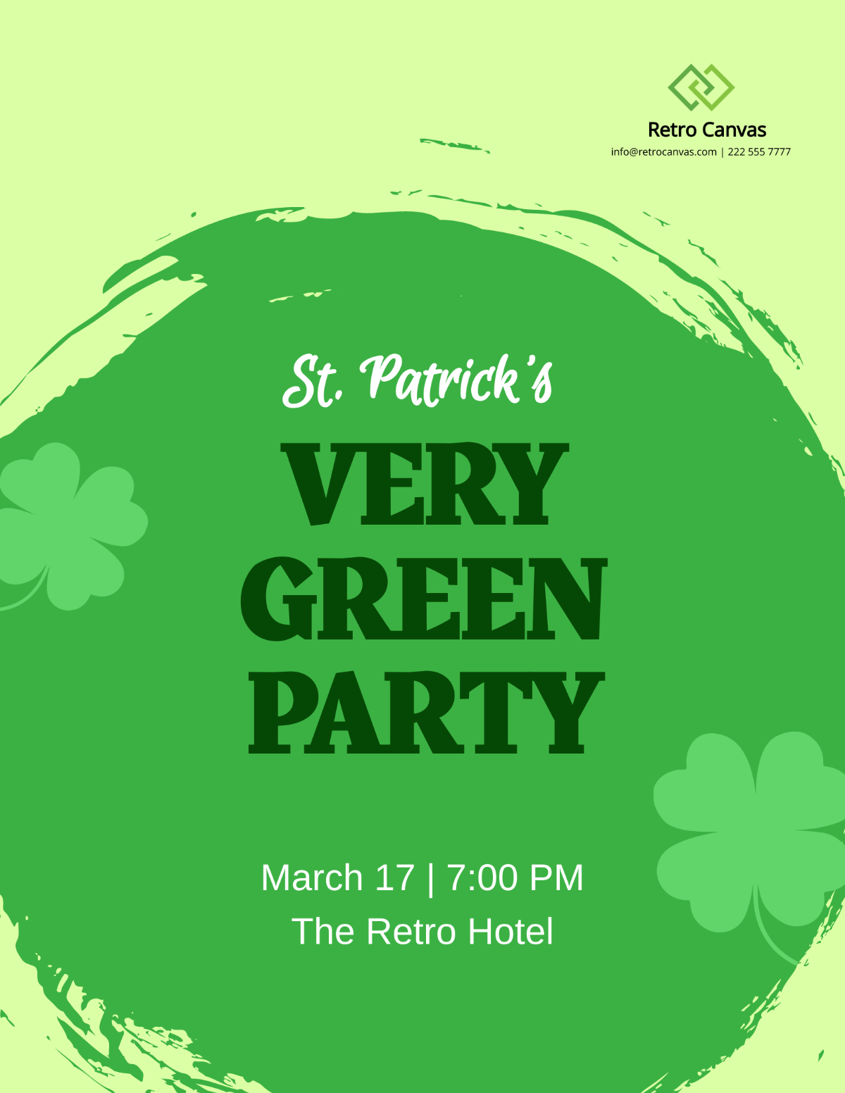 St. Patrick's Day Advertising Flyer Template