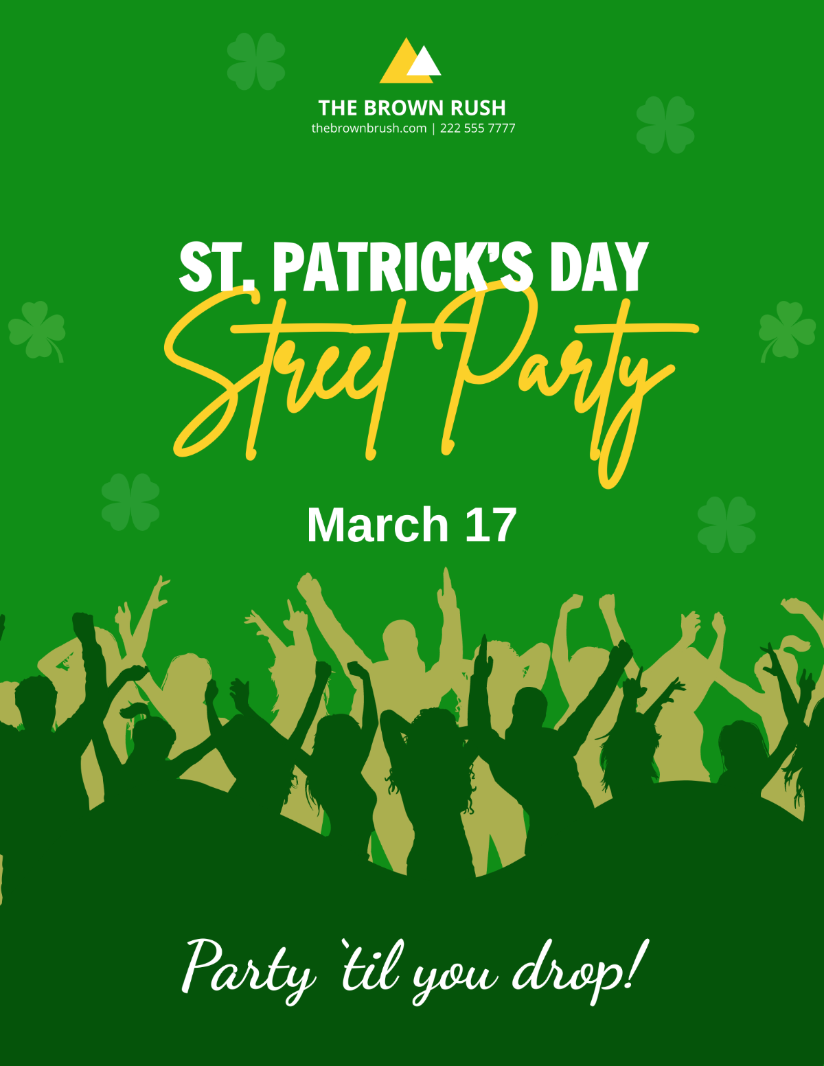 St. Patrick's Day Mockup Flyer Template