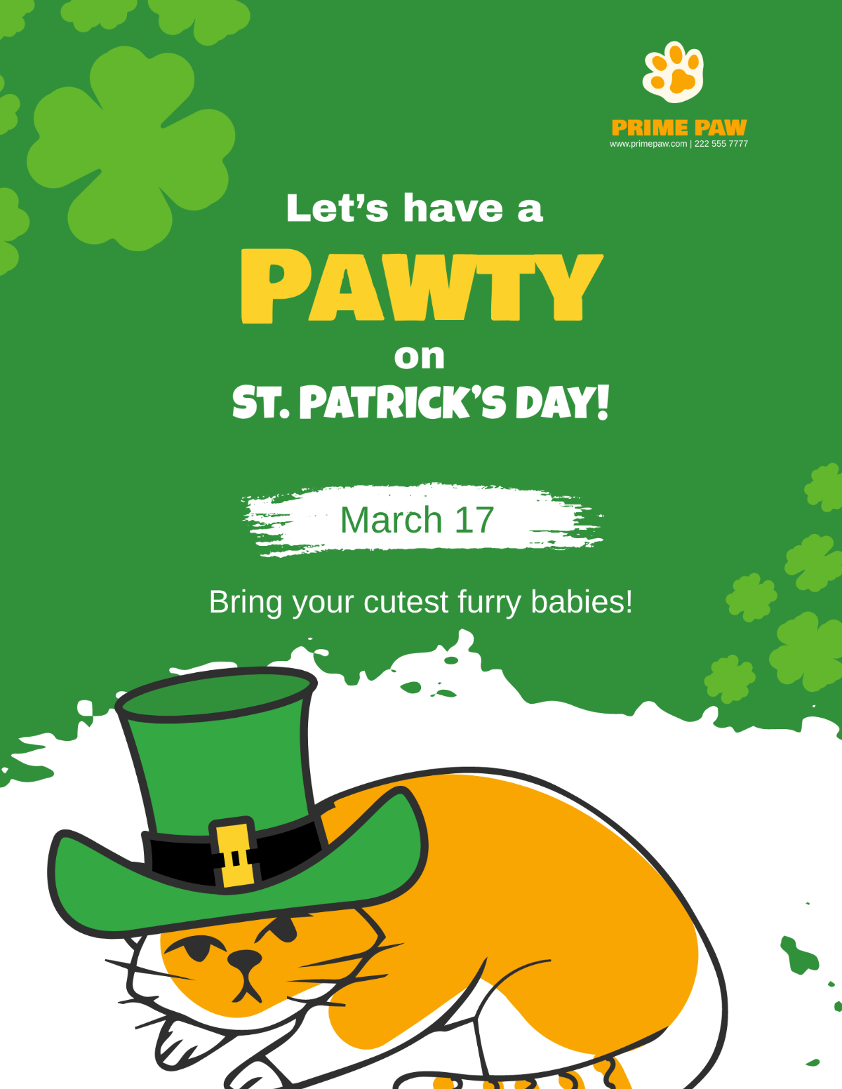 Party St. Patrick's Day Flyer Template