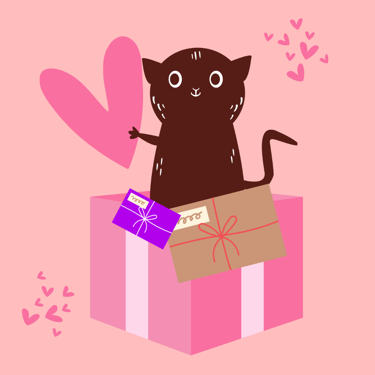 Cute Valentine's Day Clipart Template