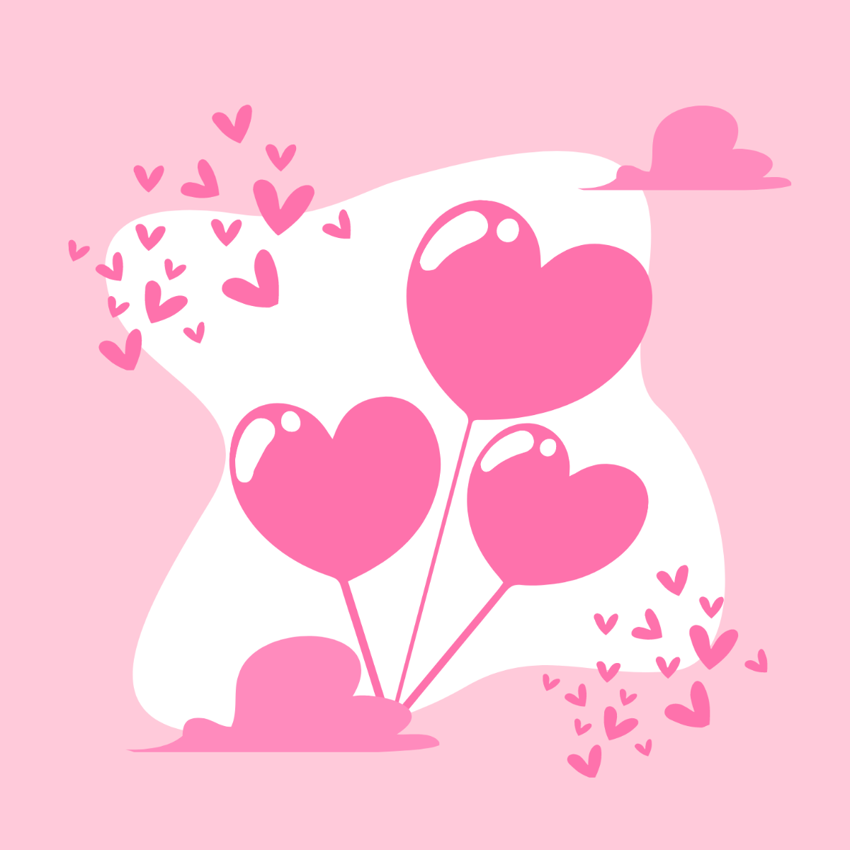 Valentine's Day Design Clipart Template