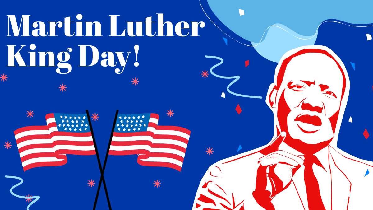Free Martin Luther King Day Vector Background Template