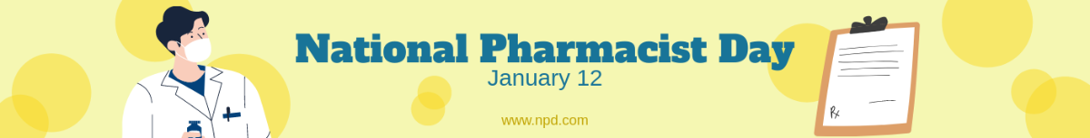 National Pharmacist Day Website Banner Template