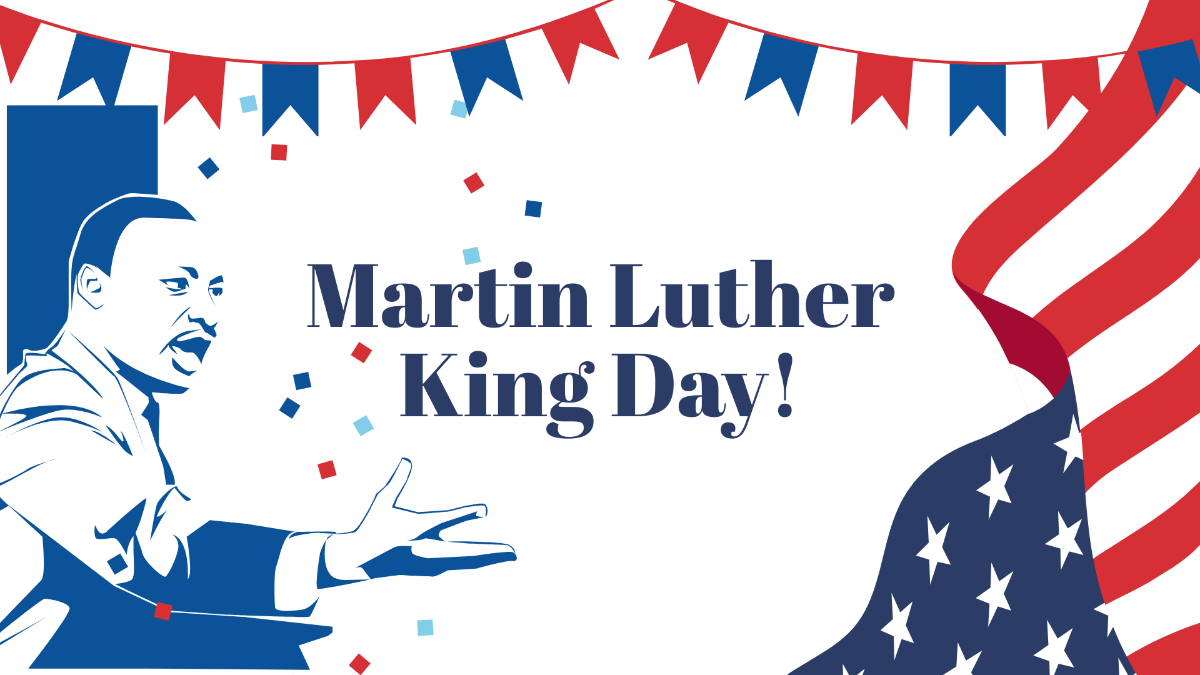 Martin Luther King Day Banner Background Template