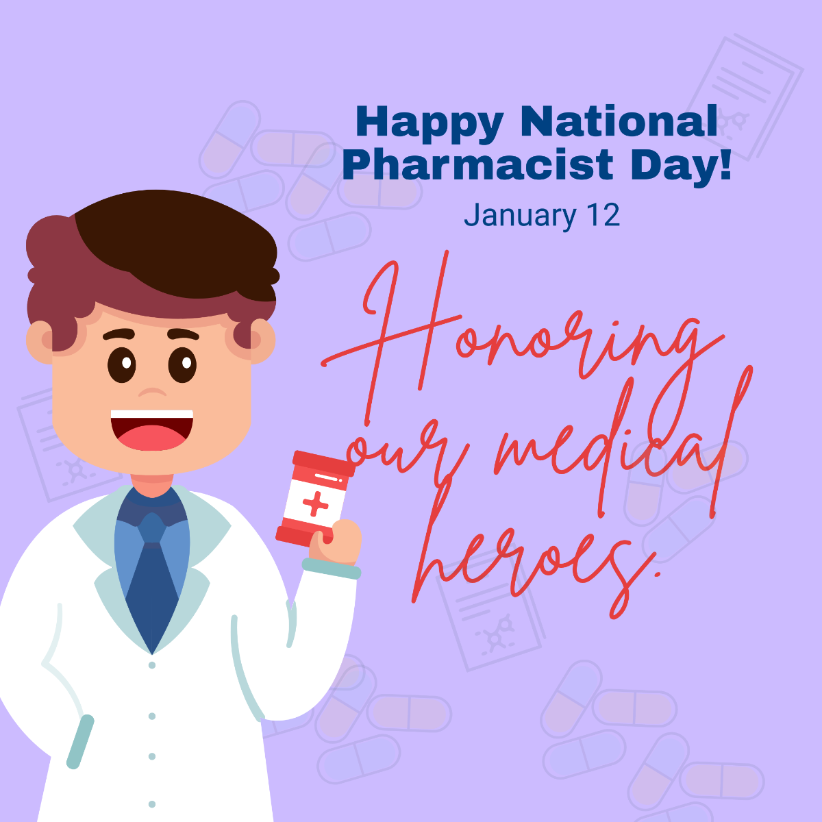 National Pharmacist Day FB Post Template