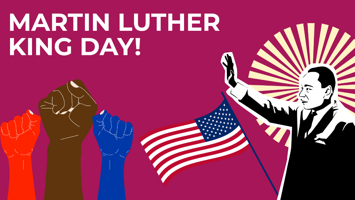 Martin Luther King Day Design Background Template