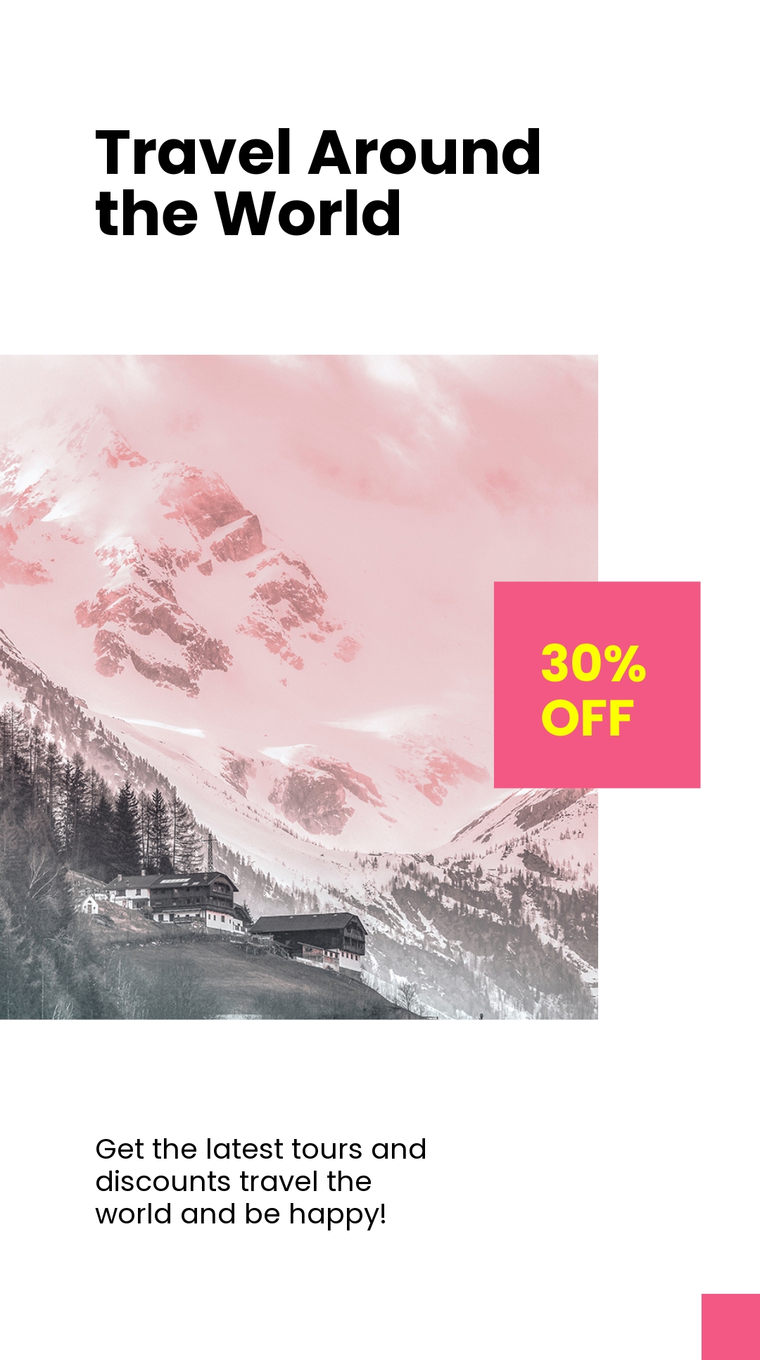 Travel Discount Instagram Story Template [Free JPG] - PSD
