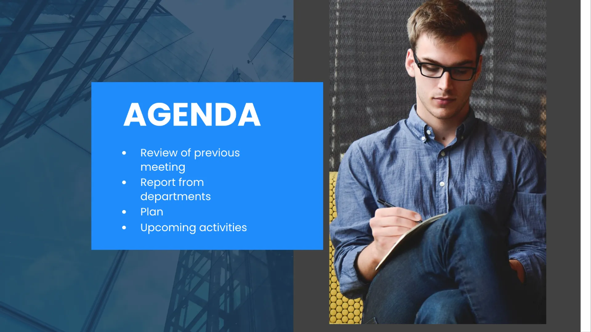 Free Business Meeting Presentation Template to Edit Online