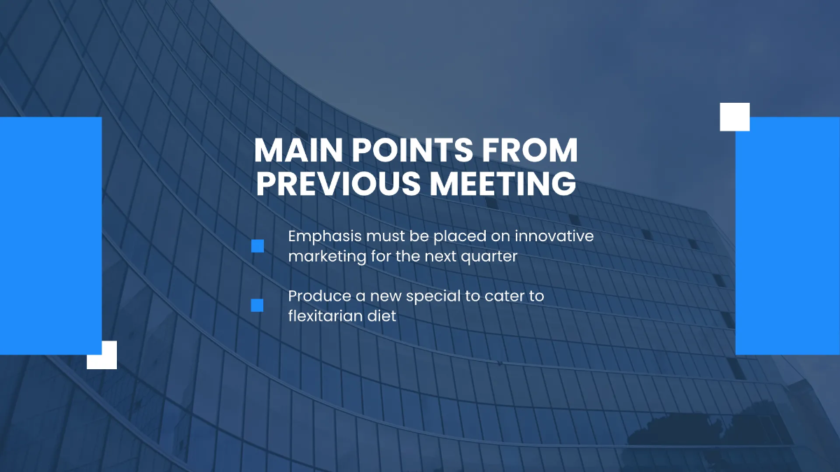 Free Business Meeting Presentation Template to Edit Online