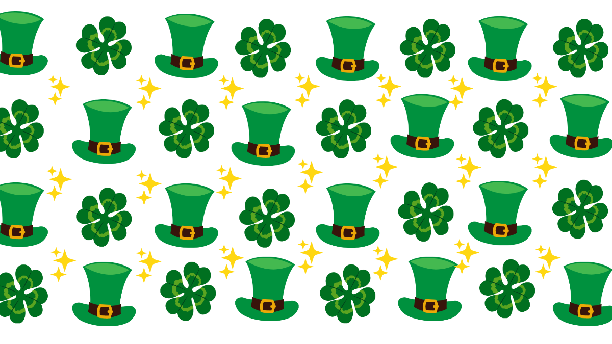St. Patrick's Day Pattern Background Template