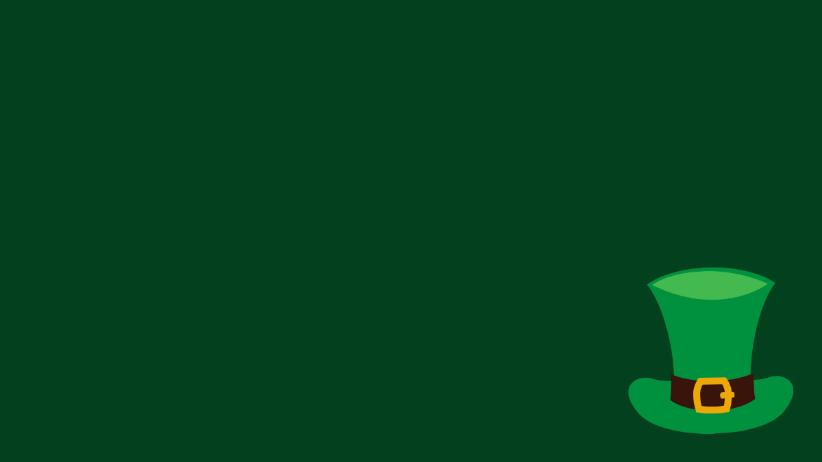 St. Patrick's Day Plain Background Template