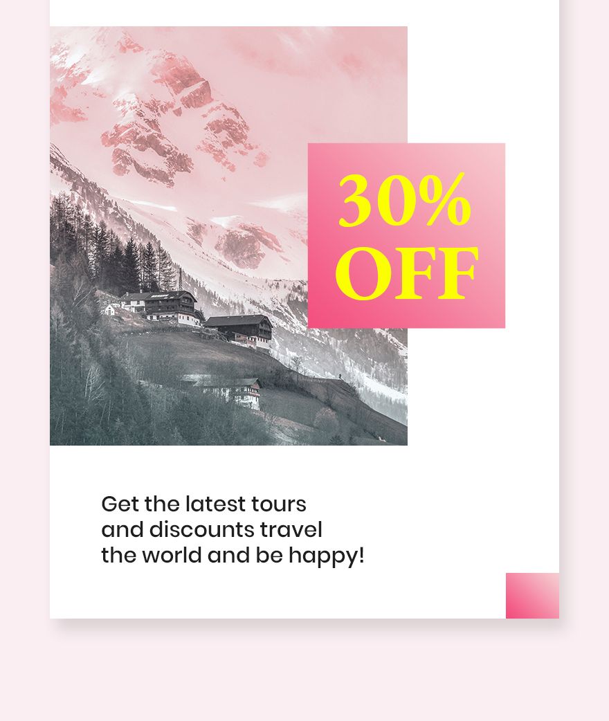 Travel Discount Pinterest Pin Template