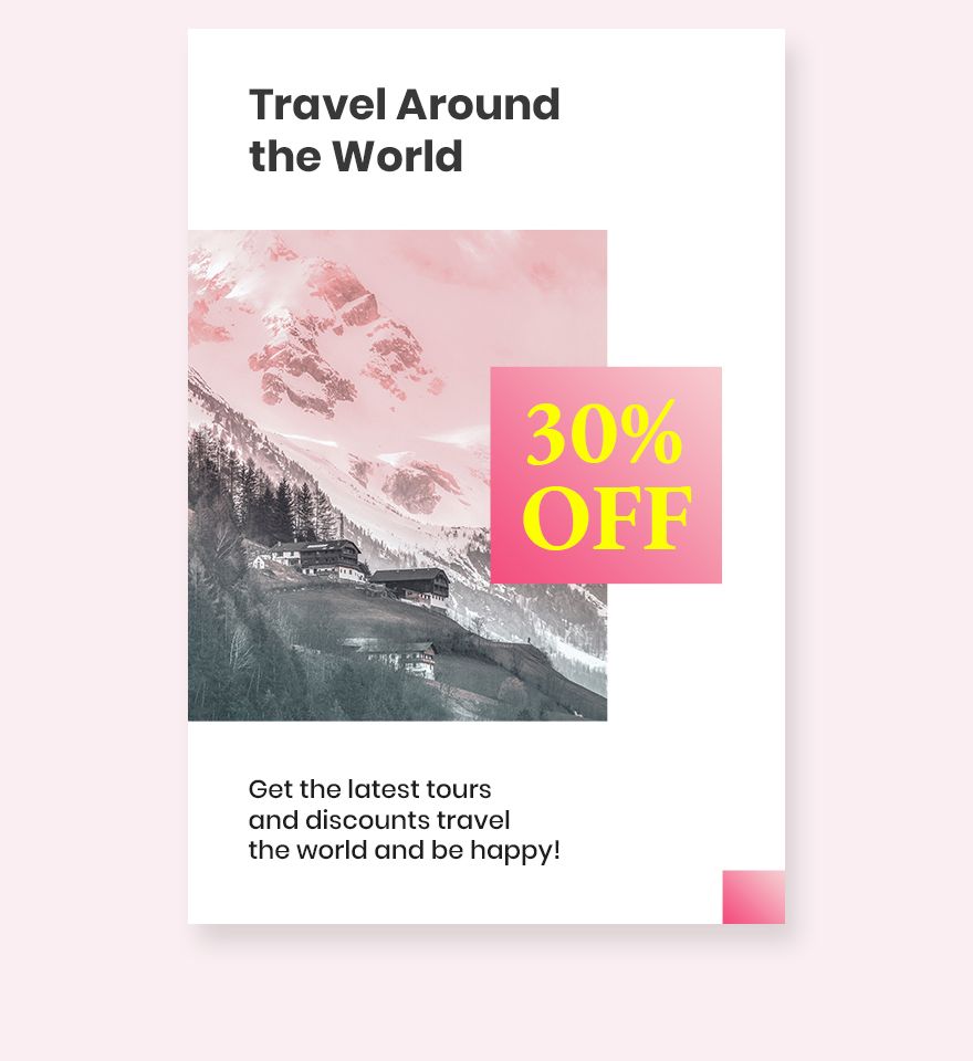 Travel Discount Tumblr Post Template