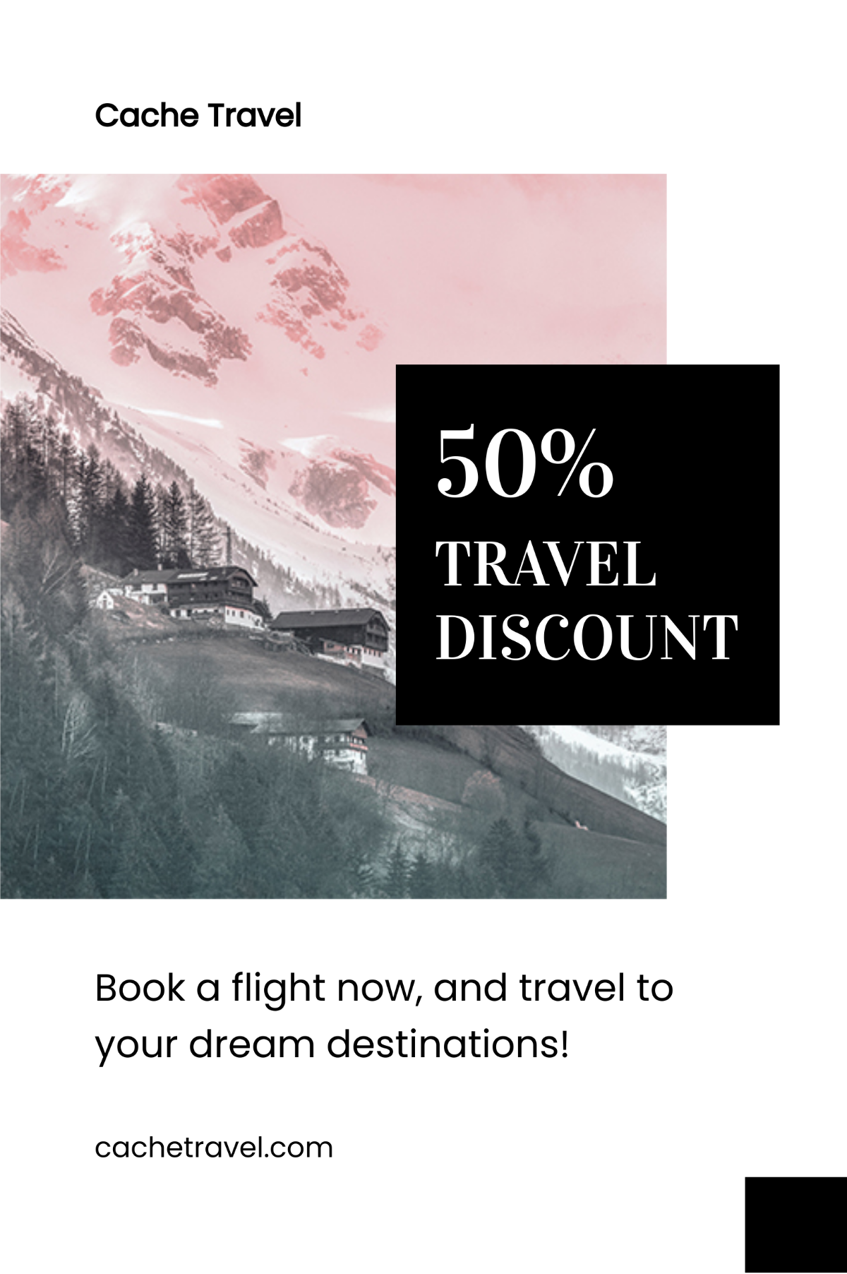 Travel Discount Tumblr Post Template