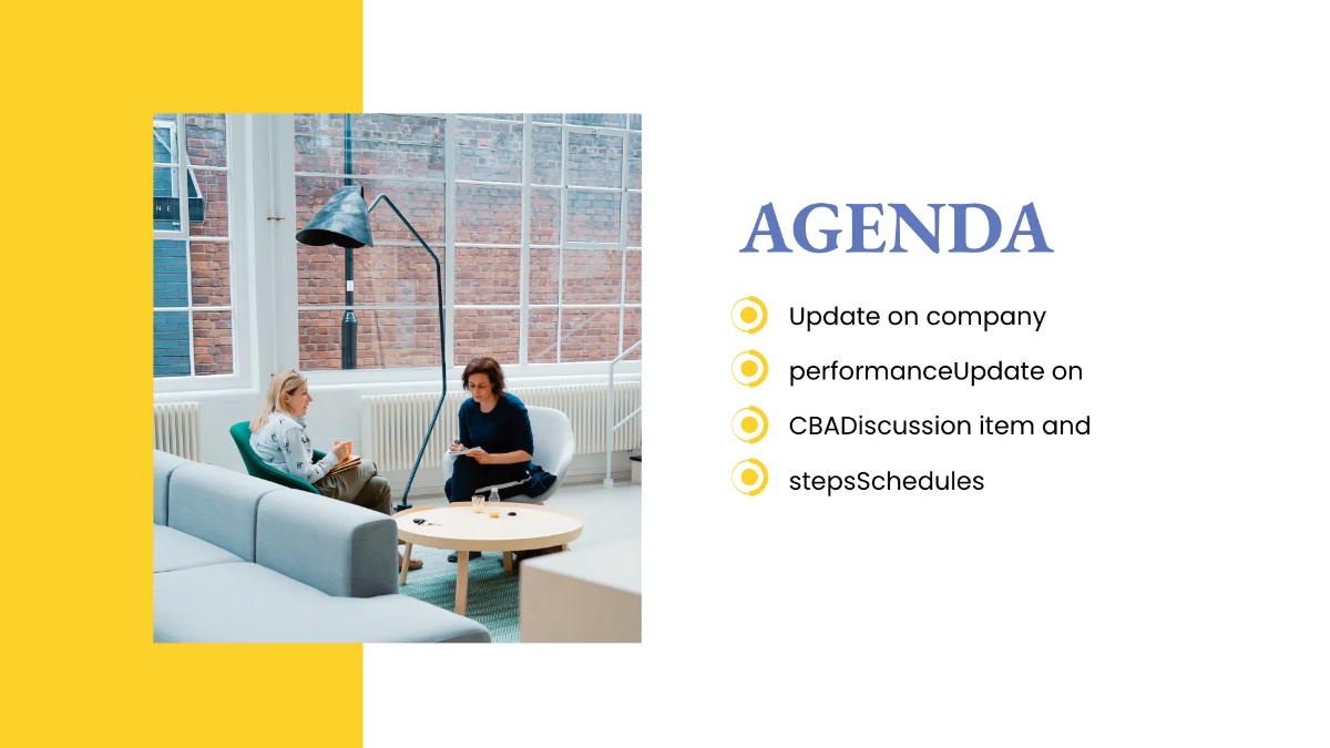 Free Workplace Meeting Presentation Template to Edit Online