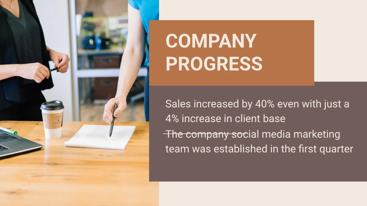 Free CEO Presentation Meeting Presentation Template to Edit Online