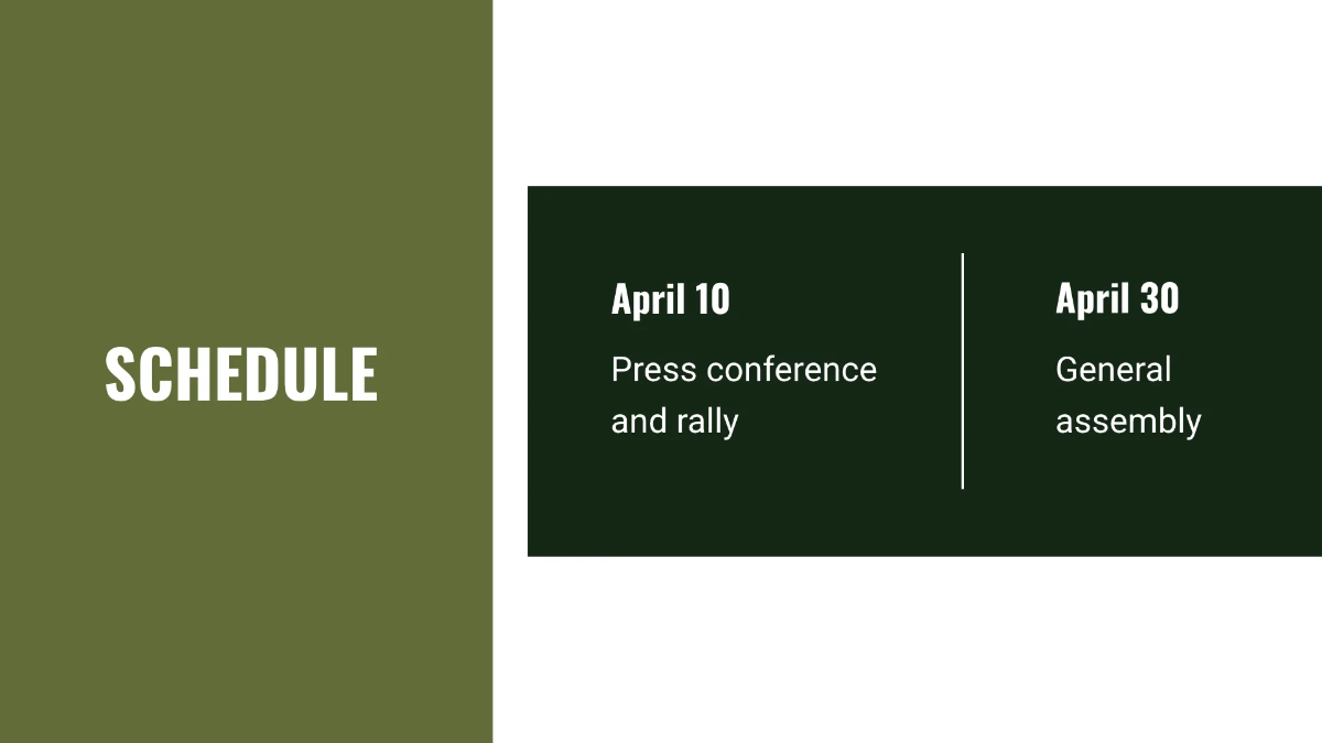 Free Political Party Meeting Presentation Template to Edit Online