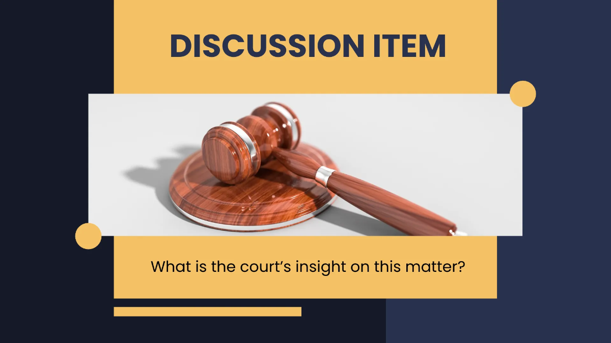 Free Legal Planning Meeting Presentation Template to Edit Online