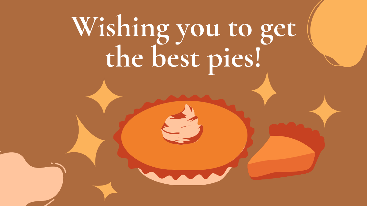 National Pie Day Wishes Background Template