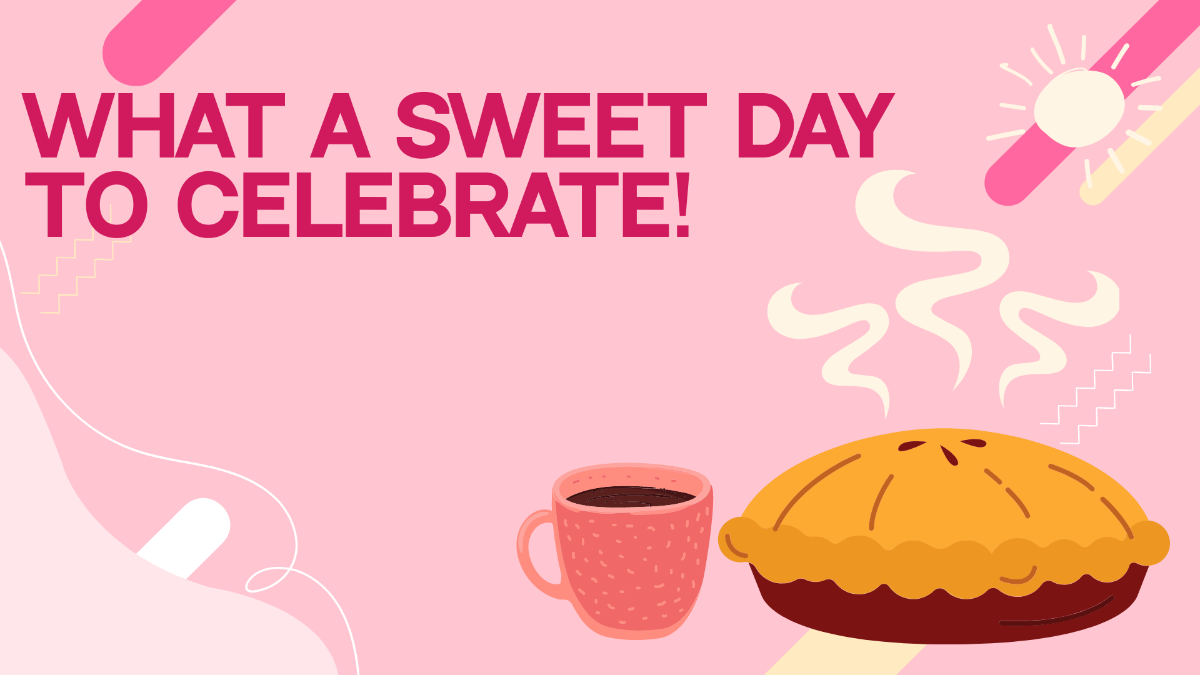 Free National Pie Day Greeting Card Background Template