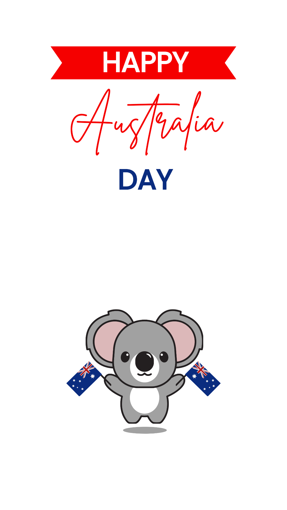 Australia Day iPhone Background Template