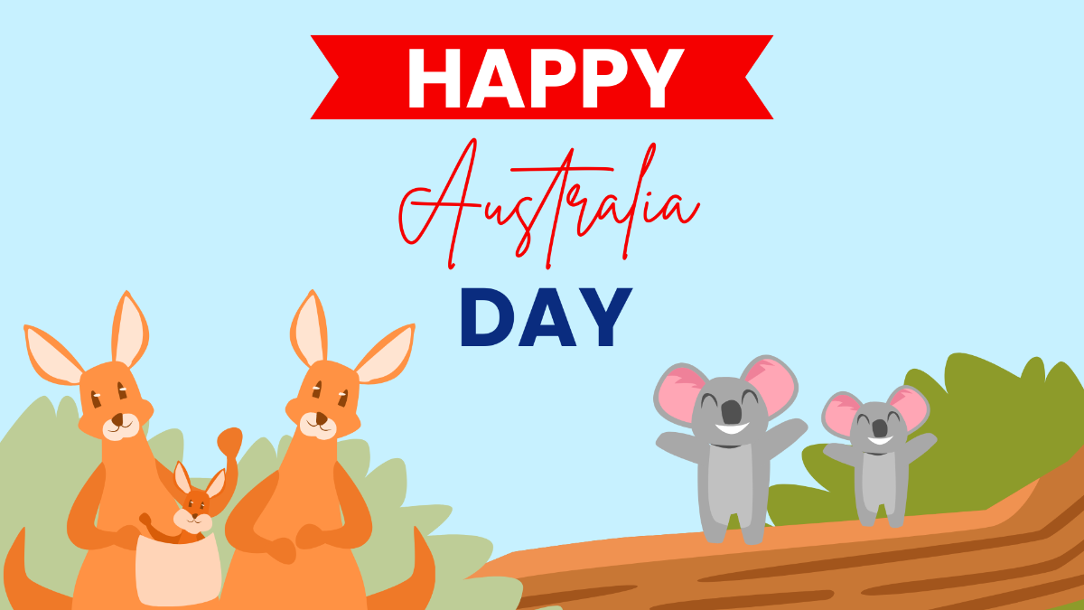 Australia Day Wallpaper Background Template