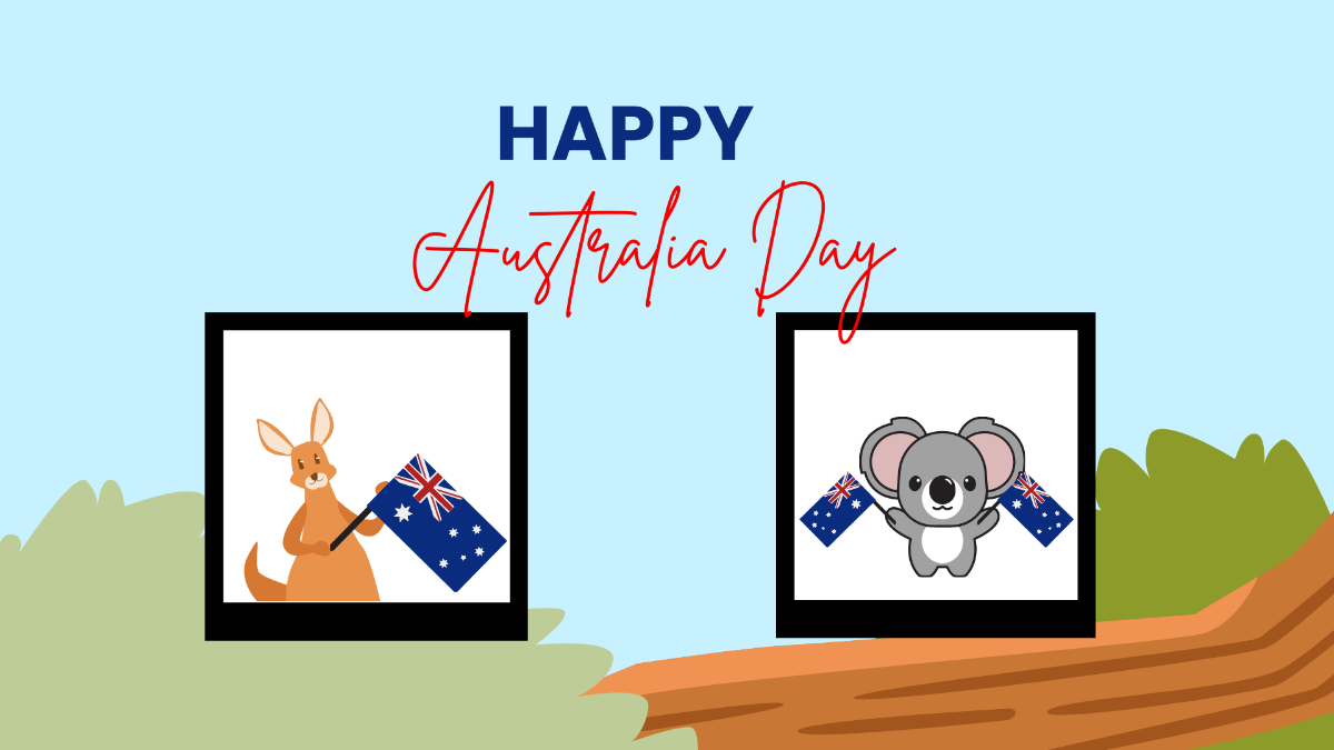 Free Australia Day Photo Background Template