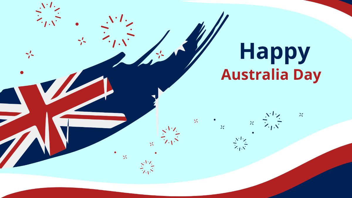 Australia Day Image Background Template