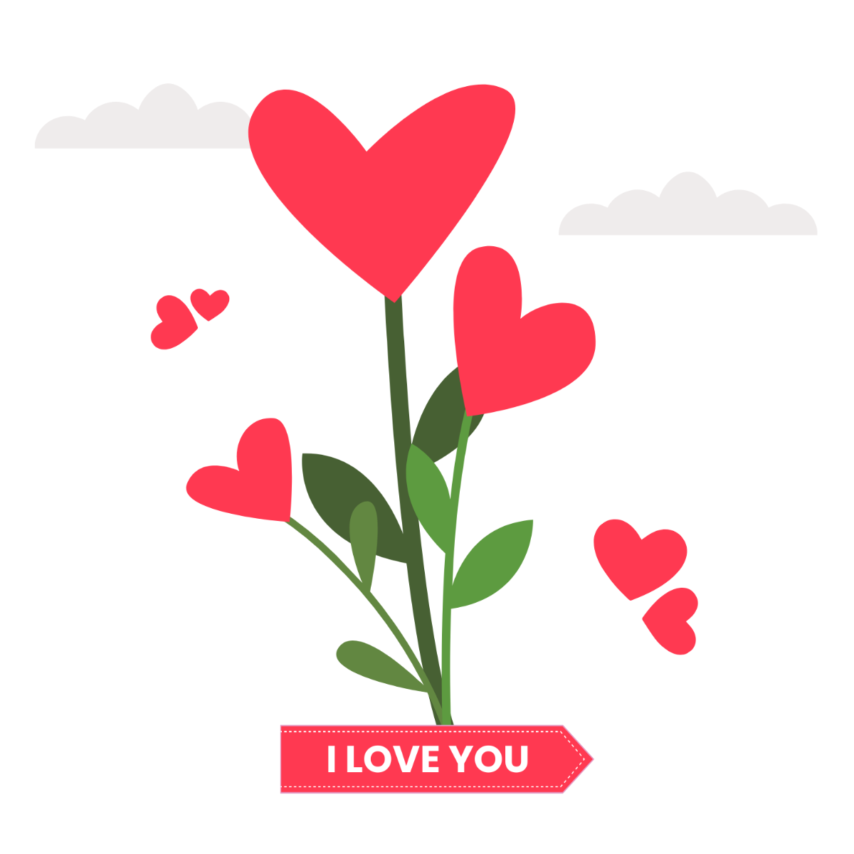 Transparent Valentine's Day Clipart Template