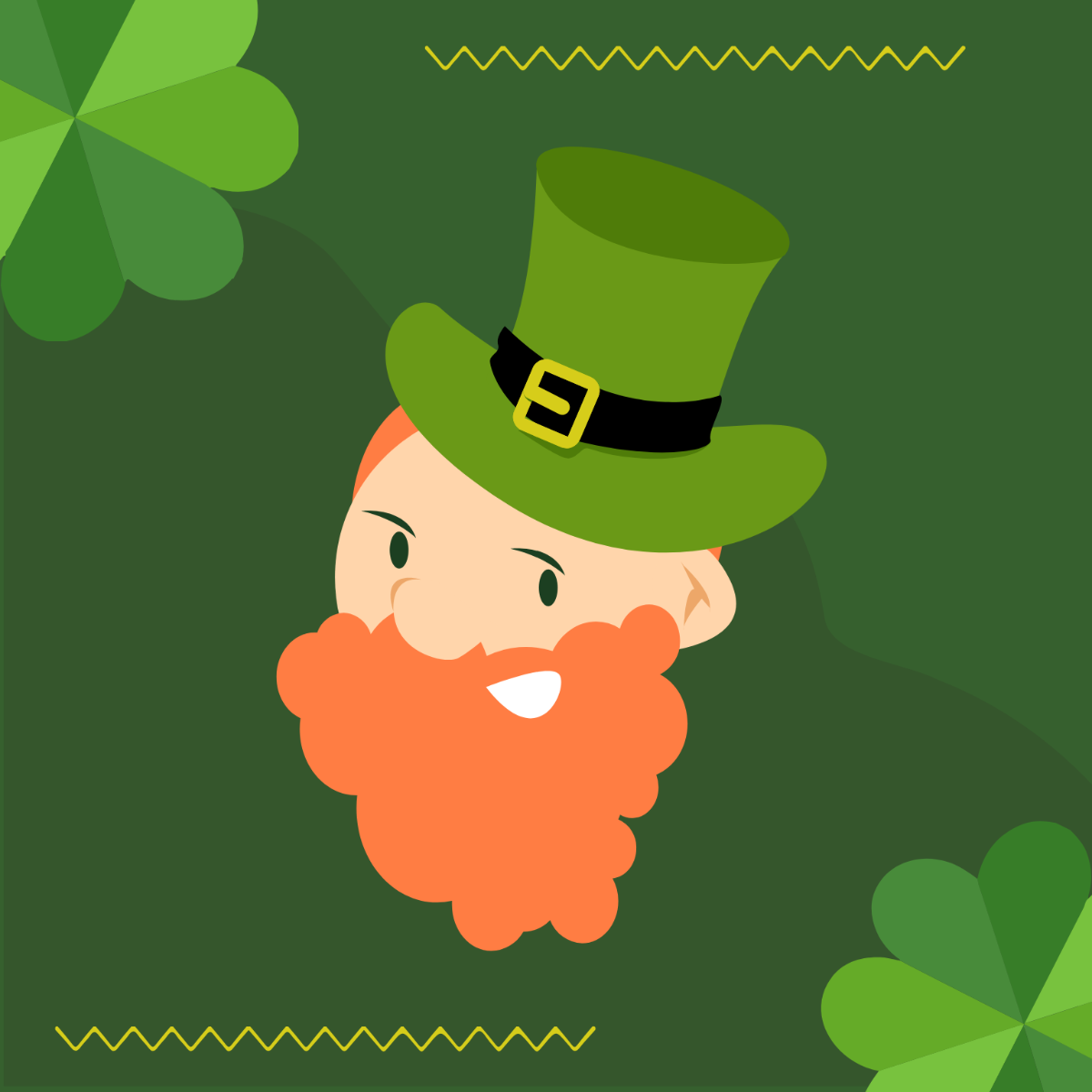 St. Patrick's Day Clipart Template