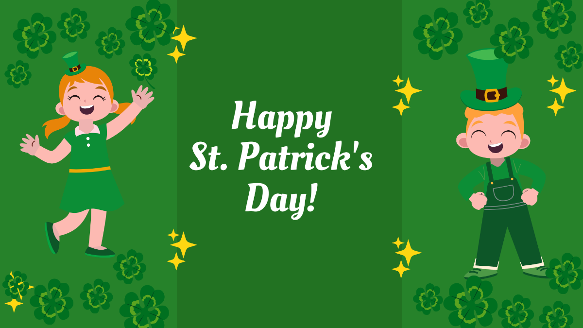 Happy St. Patrick's Day Background Template
