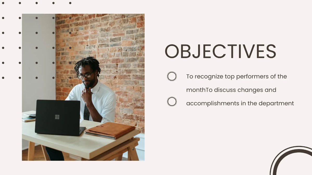 Free Staff Meeting Presentation Template to Edit Online