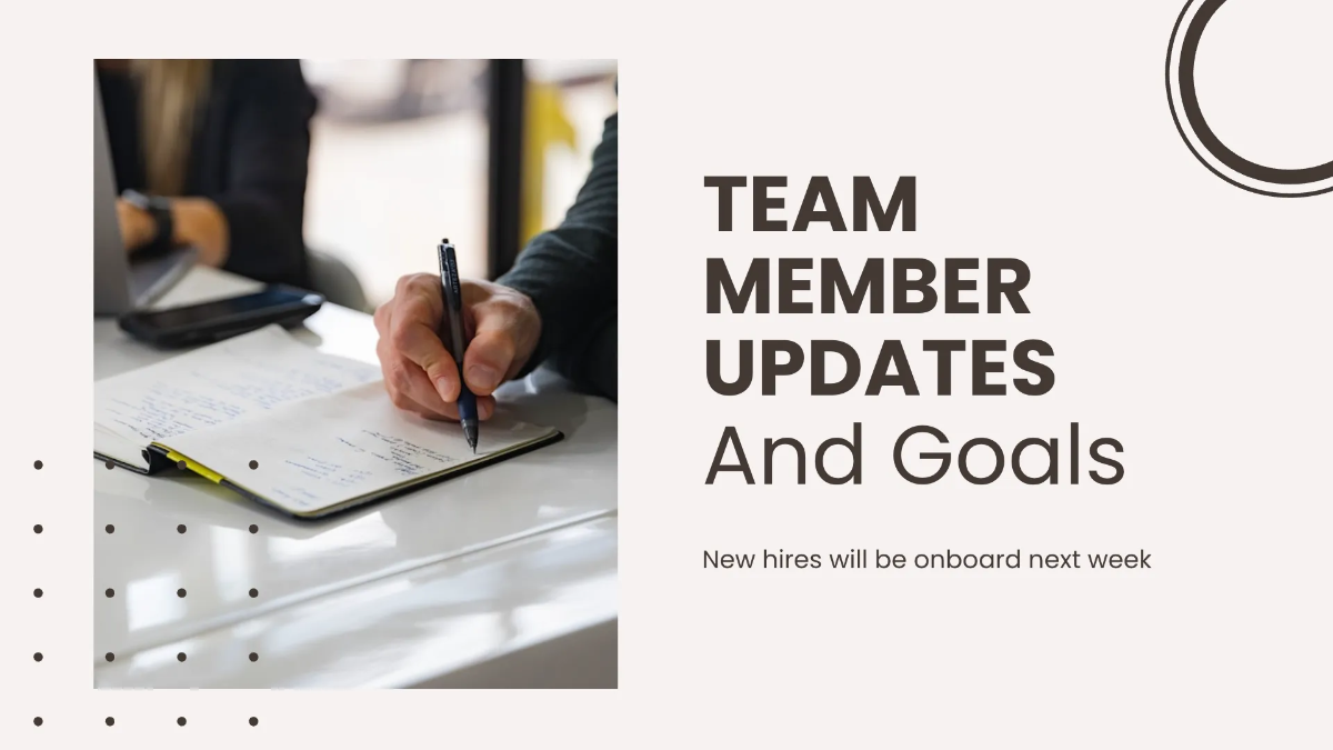 Free Staff Meeting Presentation Template to Edit Online