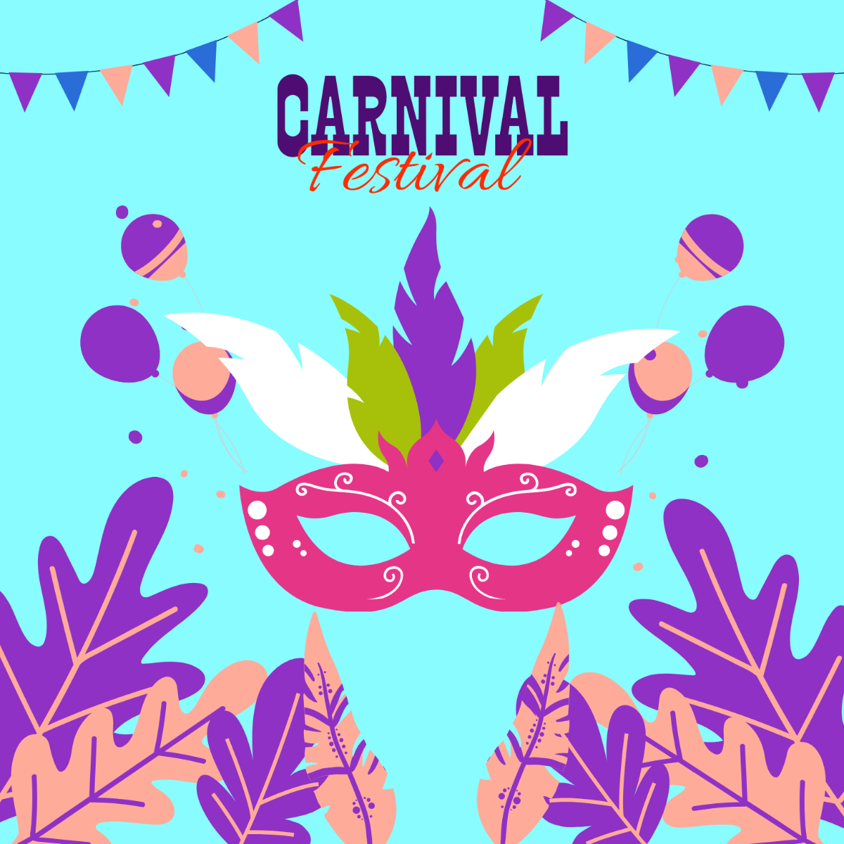 Free Happy Carnival Festival Illustration Template