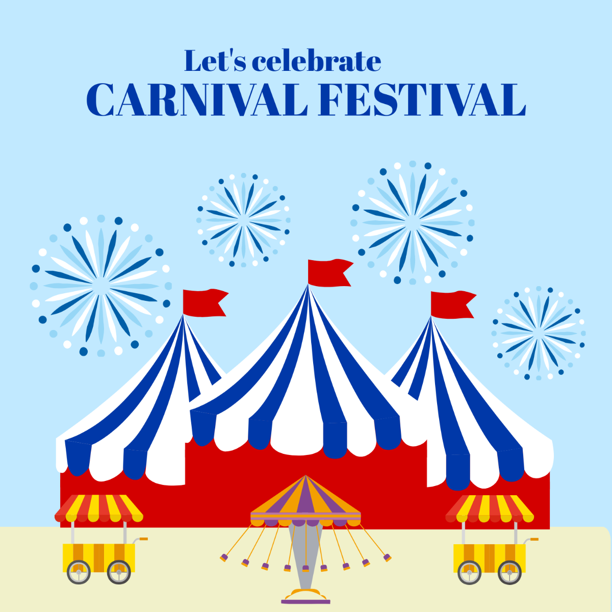 Carnival Festival Celebration Vector Template