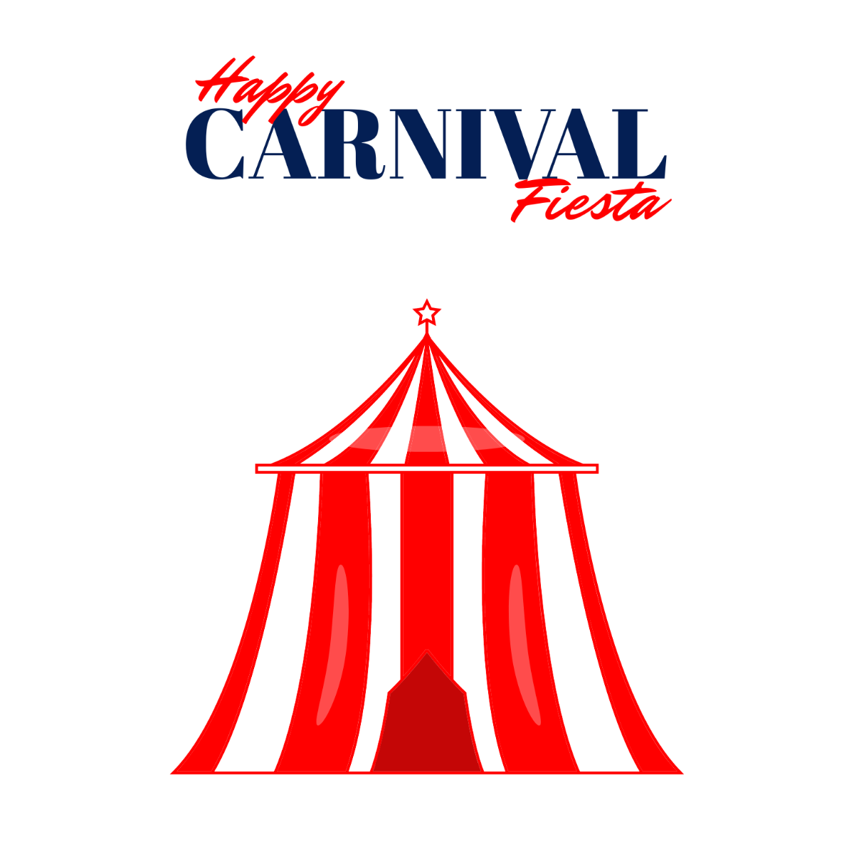 Carnival Festival Day Vector Template