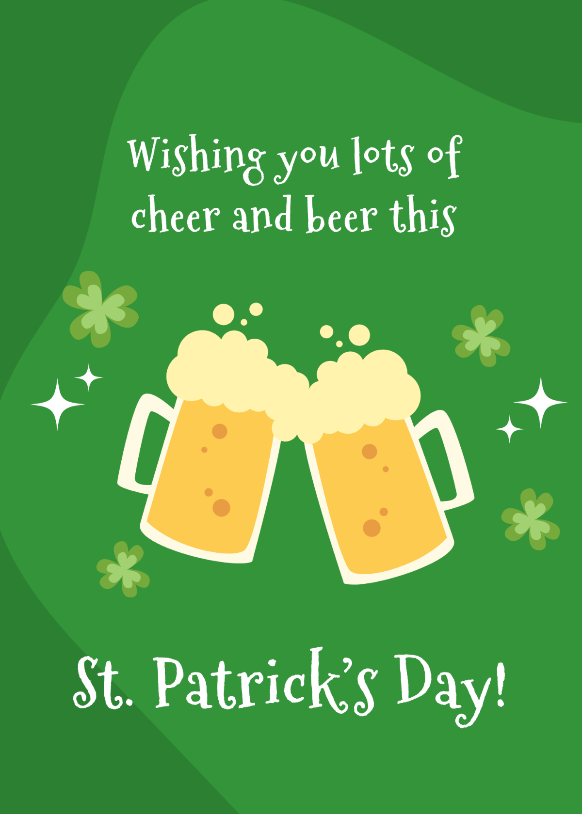 Free St. Patrick's Day Card Template