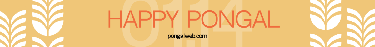 Pongal Website Banner Template