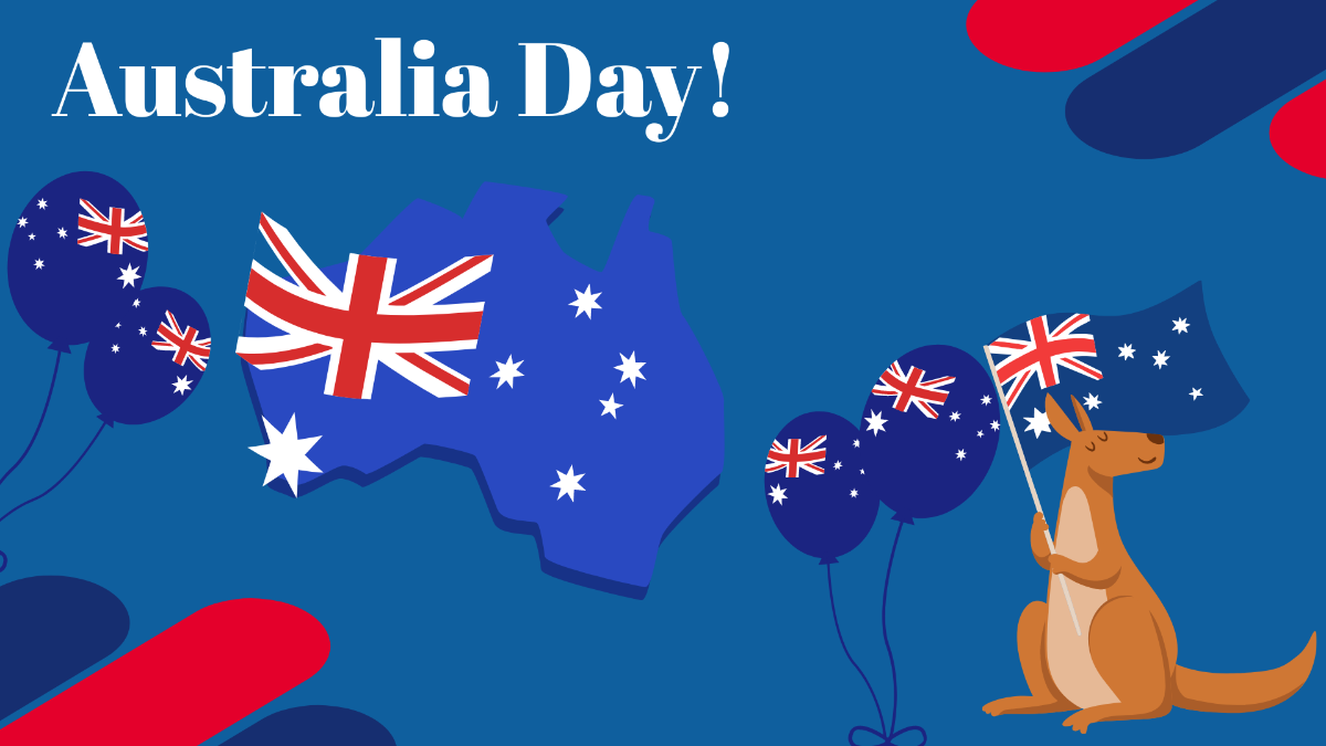 Free Australia Day Design Background Template