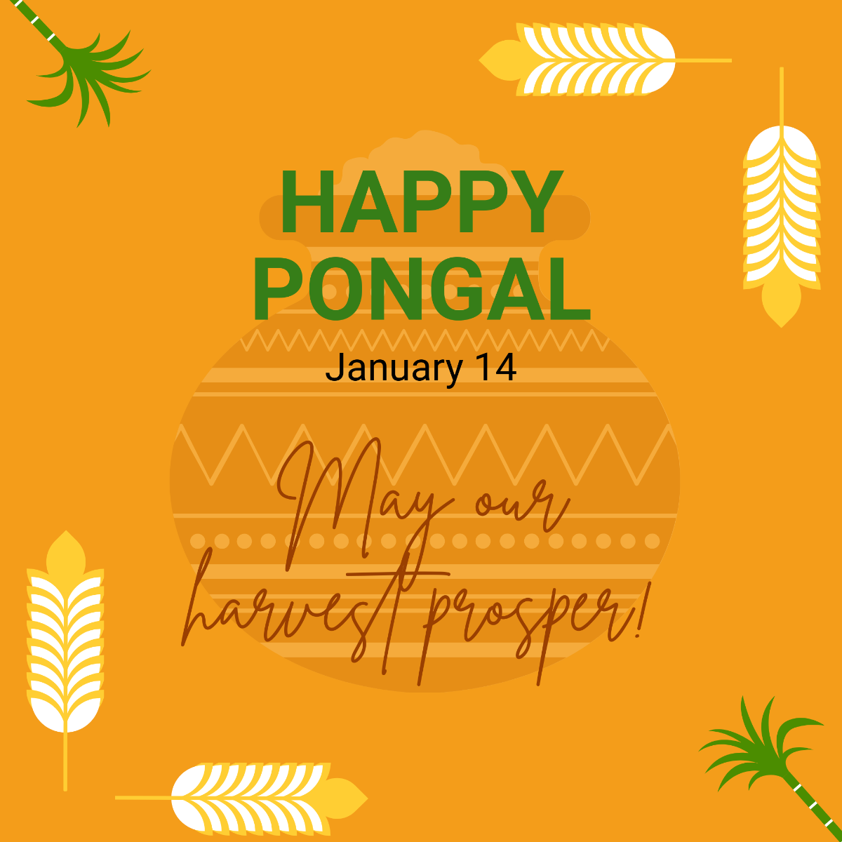 Pongal FB Post Template - Edit Online & Download