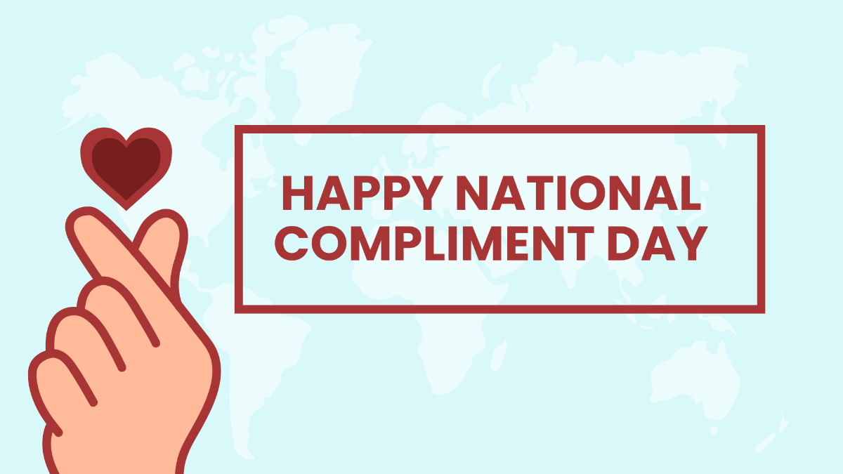 National Compliment Day Background Template