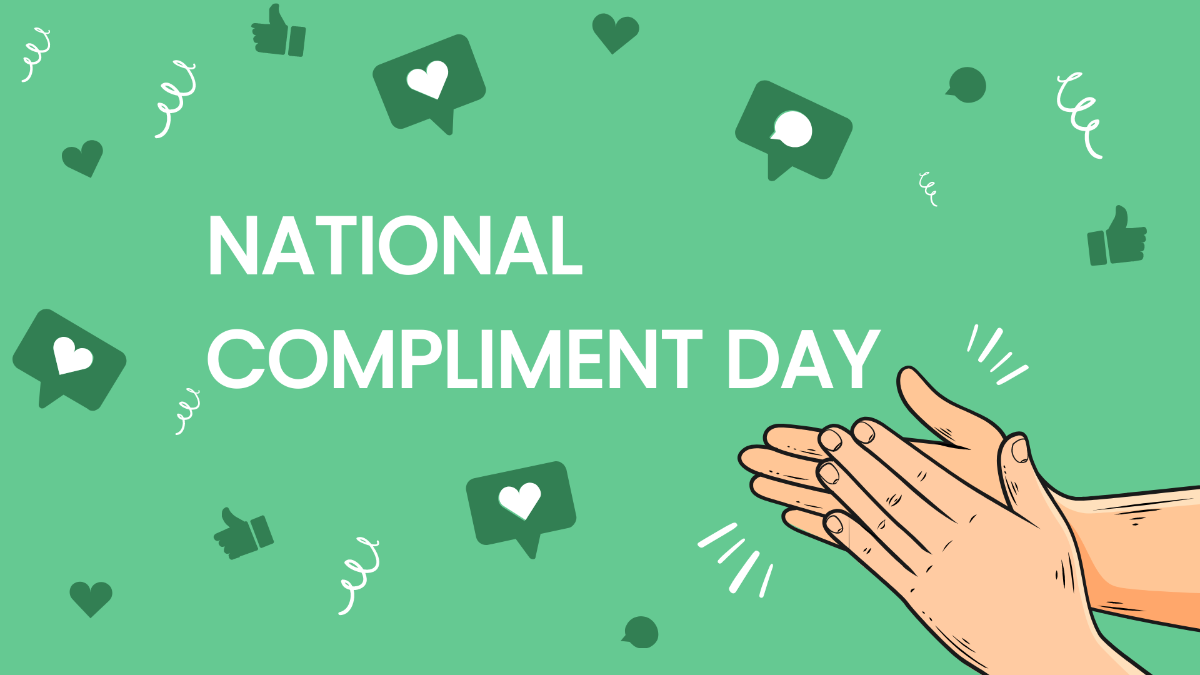 High Resolution National Compliment Day Background Template