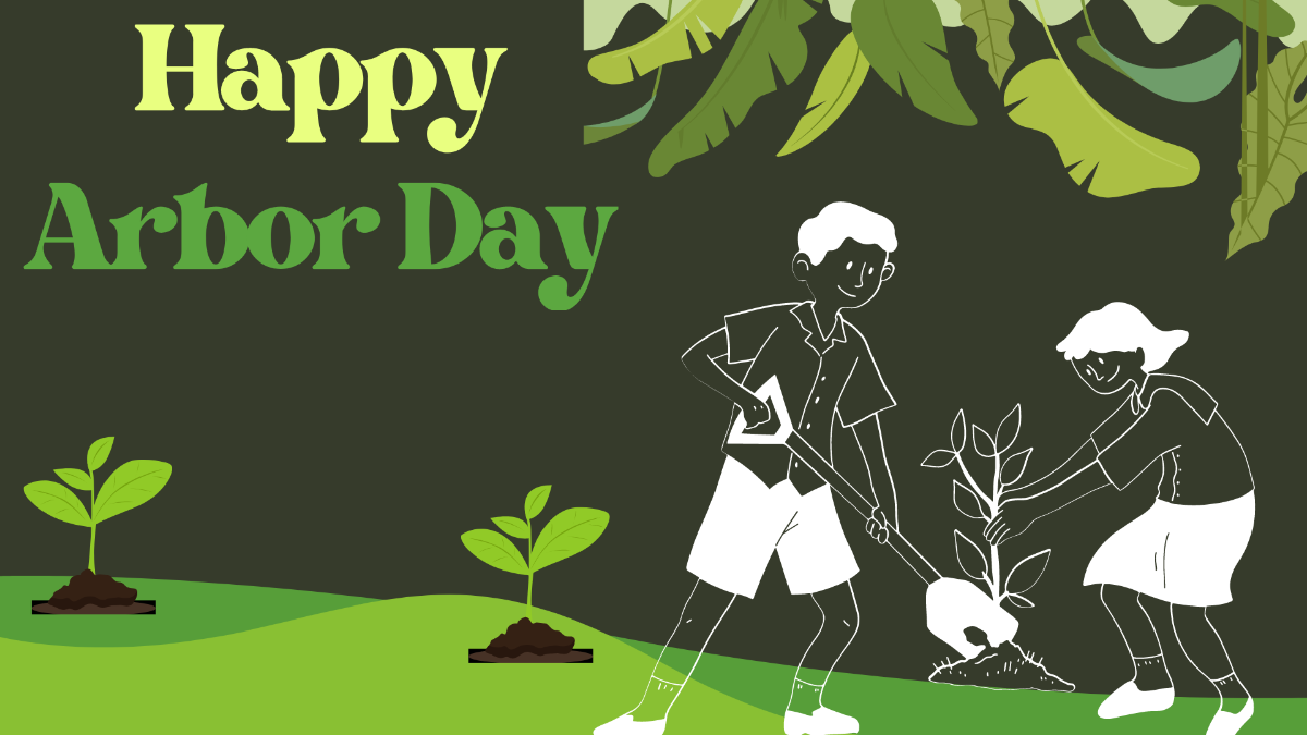 Arbor Day Background Template