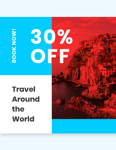 Free Travel Offer Instagram Post Template to Edit Online