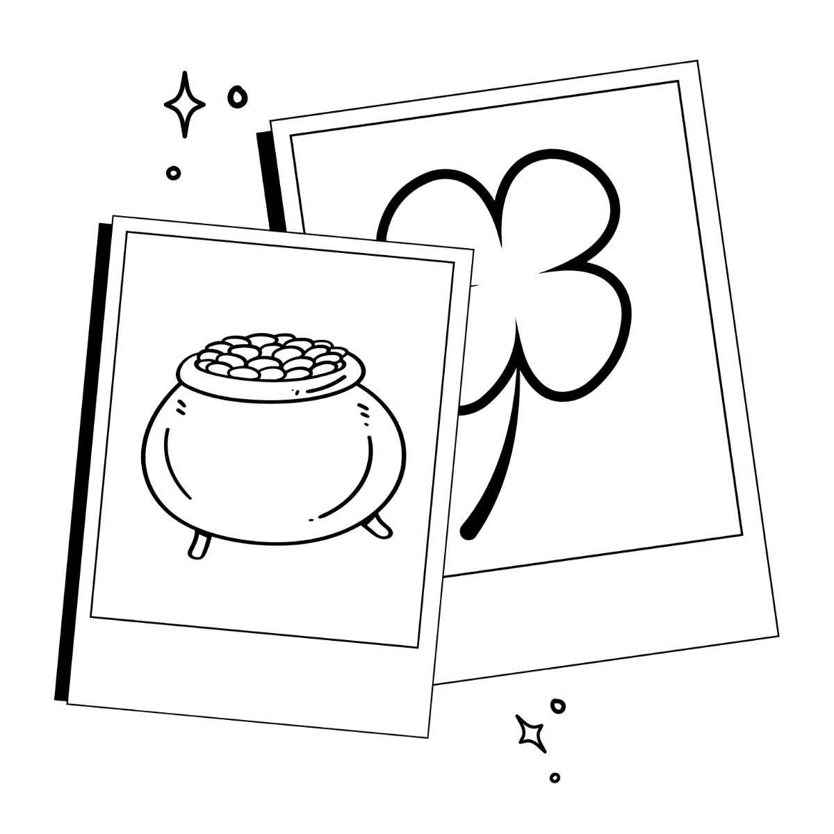 St. Patrick's Day Image Drawing Template