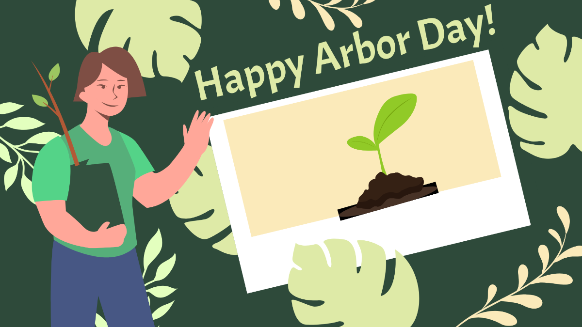 Arbor Day Photo Background Template